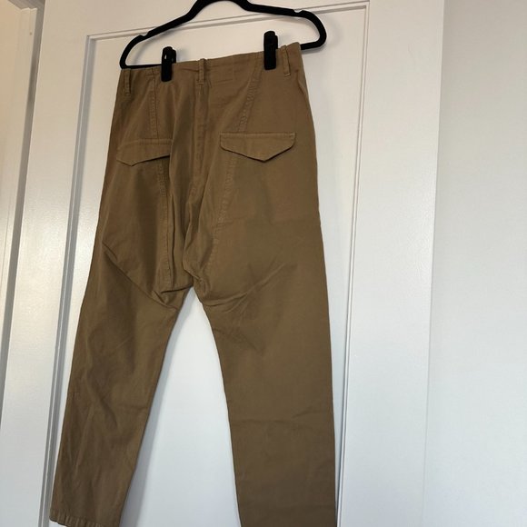 NWT Nili Lotan Paris Cropped Pants Relaxed Fit Dropped Crotch Sz 2 Bark - Picture 8 of 9